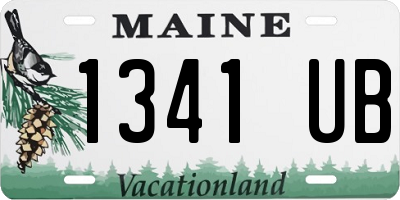 ME license plate 1341UB
