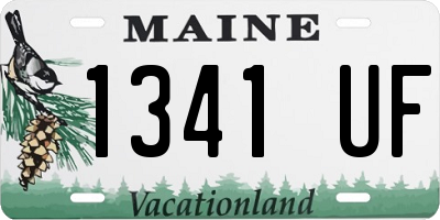 ME license plate 1341UF