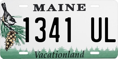 ME license plate 1341UL
