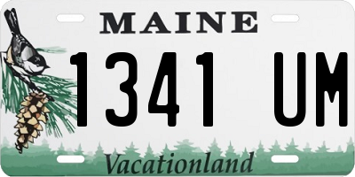 ME license plate 1341UM