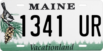 ME license plate 1341UR