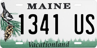 ME license plate 1341US