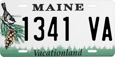 ME license plate 1341VA