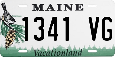 ME license plate 1341VG