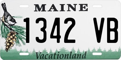 ME license plate 1342VB