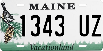 ME license plate 1343UZ