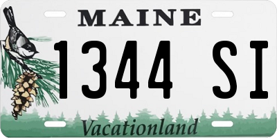 ME license plate 1344SI