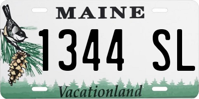 ME license plate 1344SL