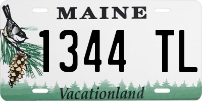 ME license plate 1344TL