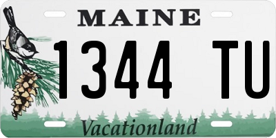 ME license plate 1344TU