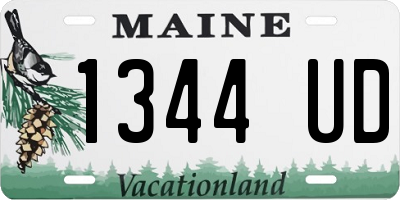 ME license plate 1344UD