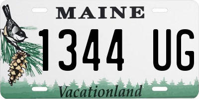 ME license plate 1344UG