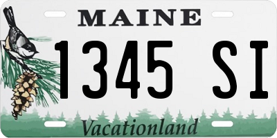 ME license plate 1345SI