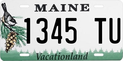 ME license plate 1345TU