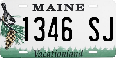 ME license plate 1346SJ