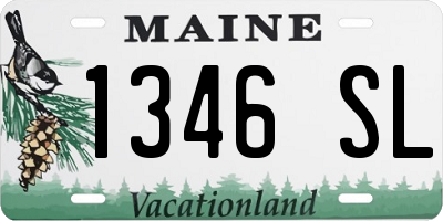 ME license plate 1346SL