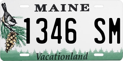 ME license plate 1346SM