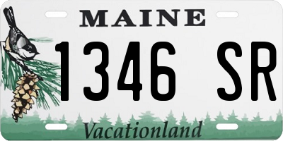 ME license plate 1346SR