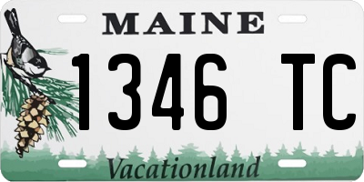 ME license plate 1346TC