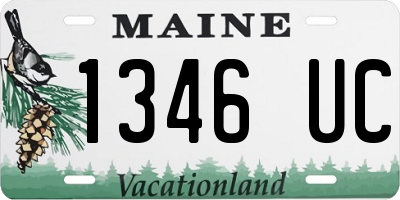 ME license plate 1346UC