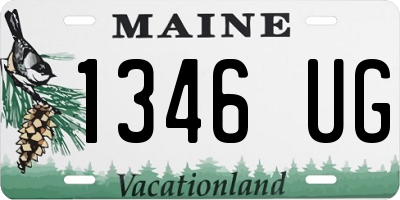 ME license plate 1346UG