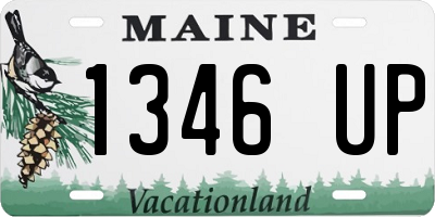 ME license plate 1346UP