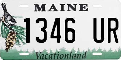 ME license plate 1346UR