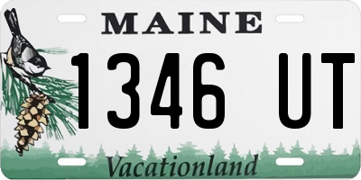 ME license plate 1346UT