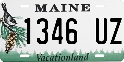 ME license plate 1346UZ