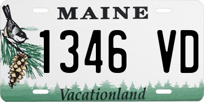 ME license plate 1346VD