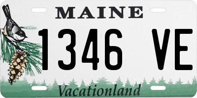 ME license plate 1346VE