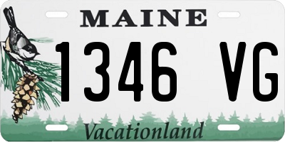 ME license plate 1346VG