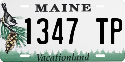 ME license plate 1347TP
