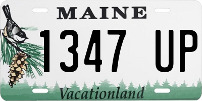ME license plate 1347UP