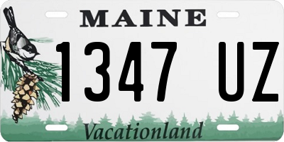 ME license plate 1347UZ