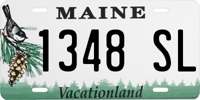 ME license plate 1348SL