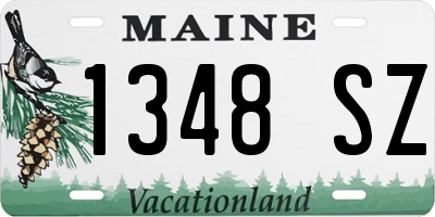 ME license plate 1348SZ