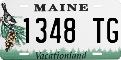 ME license plate 1348TG