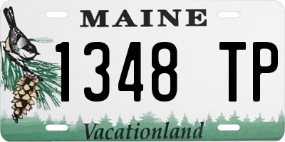 ME license plate 1348TP