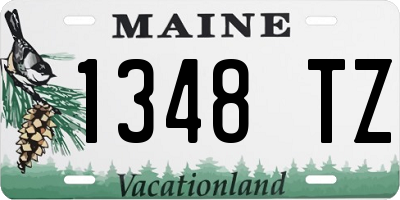 ME license plate 1348TZ