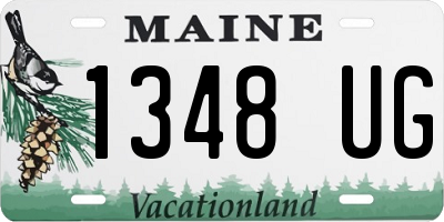 ME license plate 1348UG