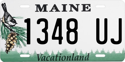 ME license plate 1348UJ
