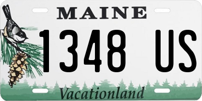 ME license plate 1348US