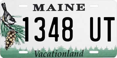 ME license plate 1348UT