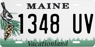 ME license plate 1348UV