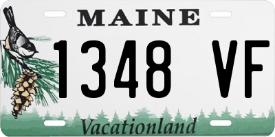 ME license plate 1348VF