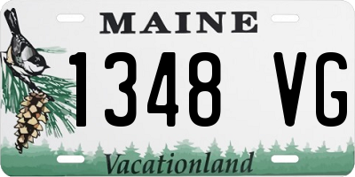 ME license plate 1348VG