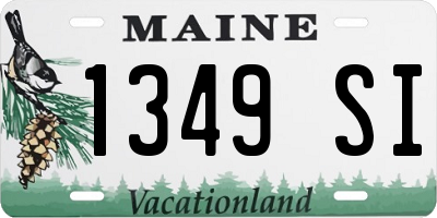 ME license plate 1349SI