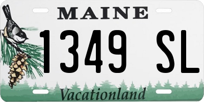 ME license plate 1349SL