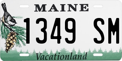 ME license plate 1349SM